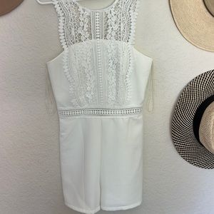 White lace romper